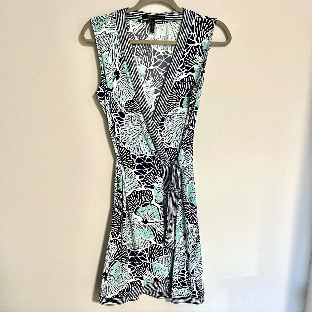 BCBG MAXAZARIA Sleeveless Jersey Wrap Dress